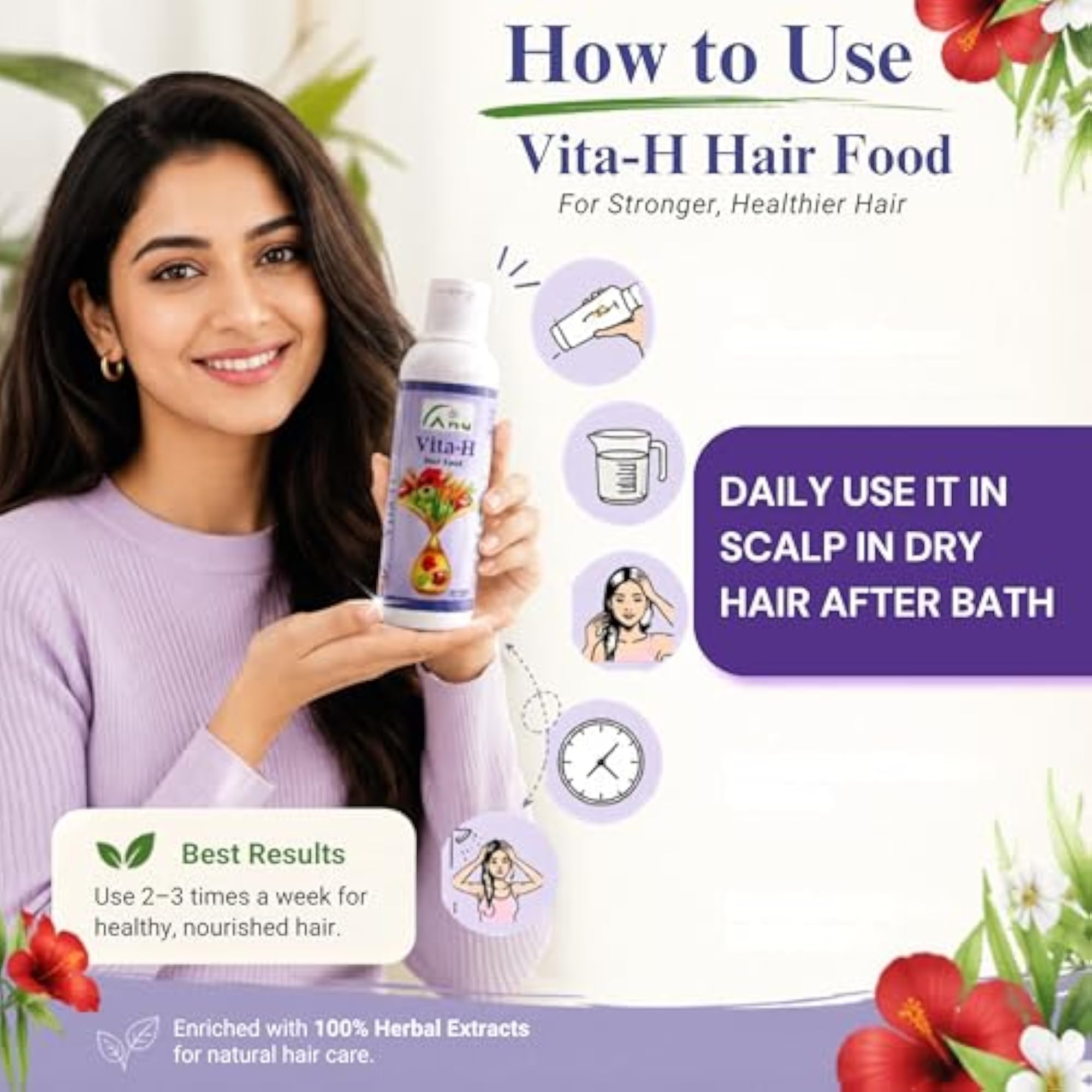 Vita-H Hair Food Oil, 100ml